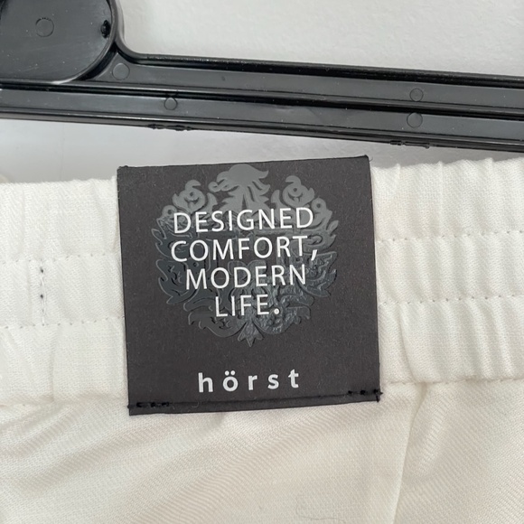 NWT Hoerst White Cotton/Linen Mens Shorts Size 36 - Picture 3 of 6